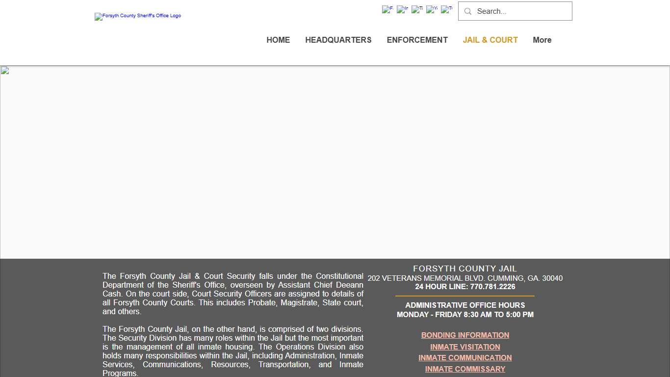 JAIL | Forsyth County Sheriff's Office, GA